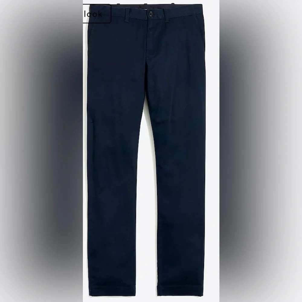 J Crew Factory Slim Flex Chino Pant 36 x 32 Navy Blue